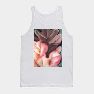 georgia okeeffe - In Oak Leaves, Pink and Gray Tank Top